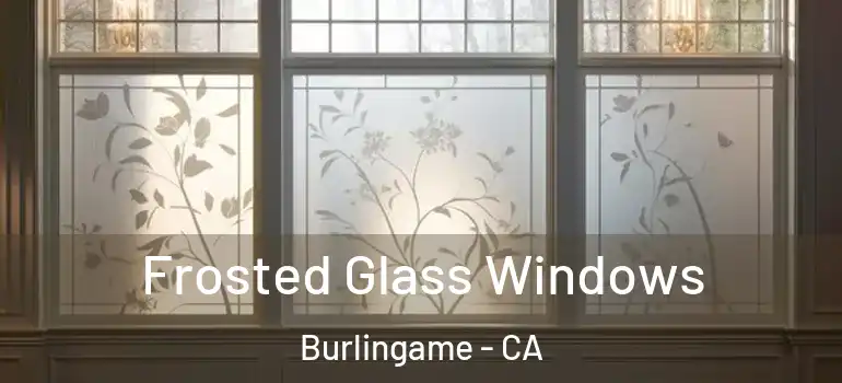  Frosted Glass Windows Burlingame - CA