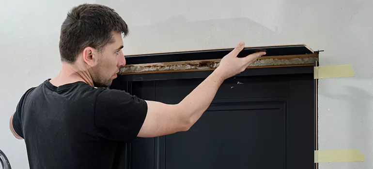 Wood Door Hole Repair in Burlingame, CA